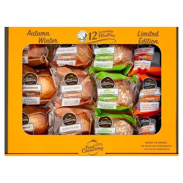 Food Connections Limited Edition Autumn Winter 12 Scrummy Muffins (Case of 12)