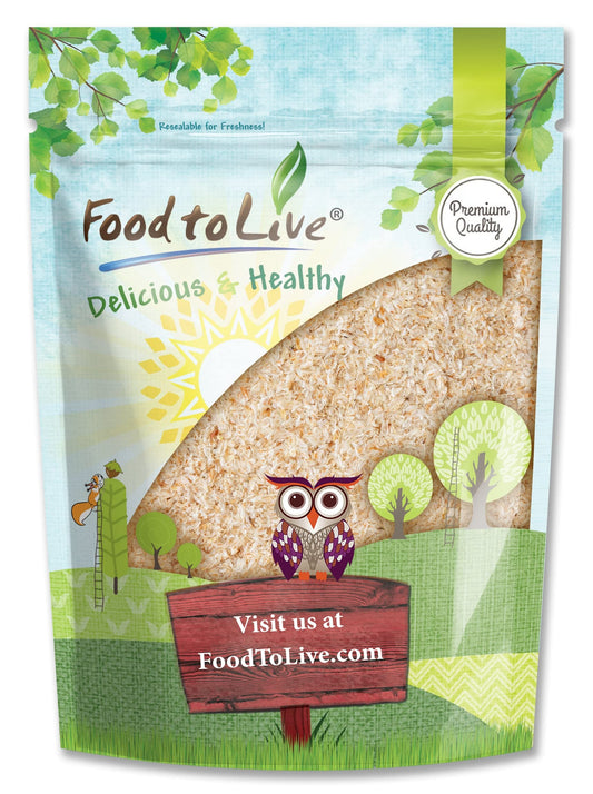Food to Live Whole Psyllium Husks – 3 lb, Pure Psyllium Husk Flakes, Unflavored, Keto & Vegan