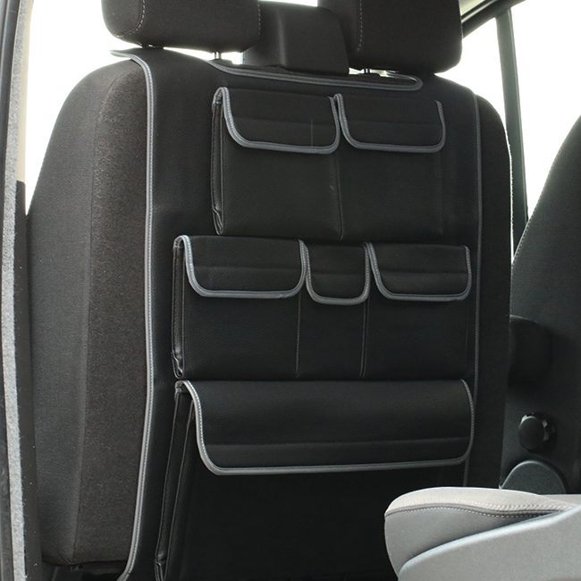 For Ford Transit Custom Double Back Seat Organiser – Premium Leatherette Storage | Van-X