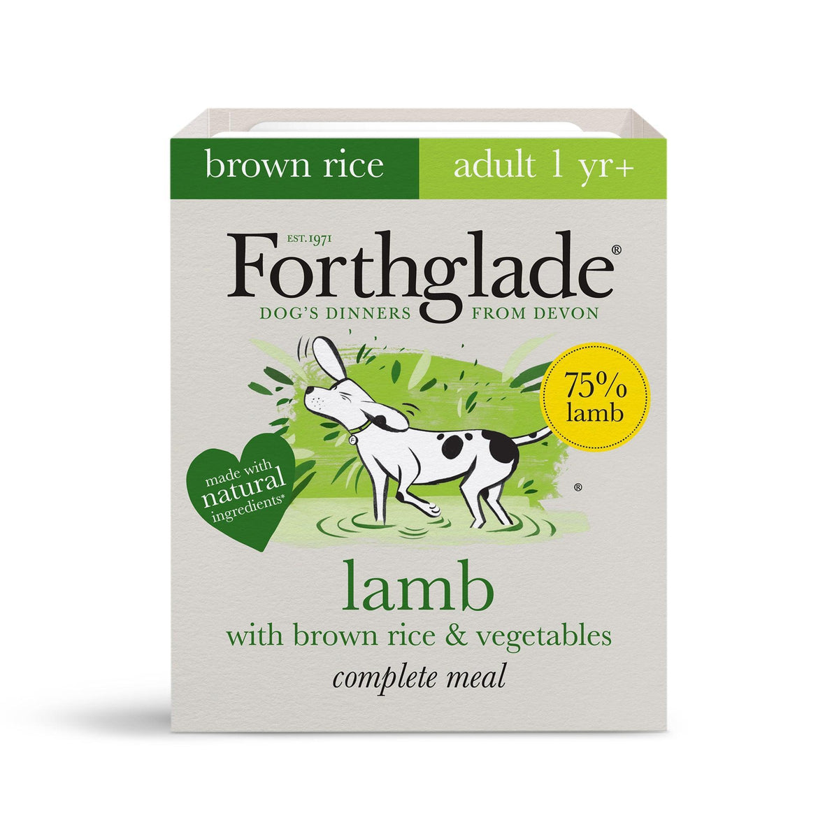 Forthglade Adult Complete Lamb Trays 395g - Case of 18