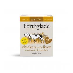 Forthglade Complete Grain Free Adult Chicken, Liver, Sweet Potatoes & Vegetables 395g