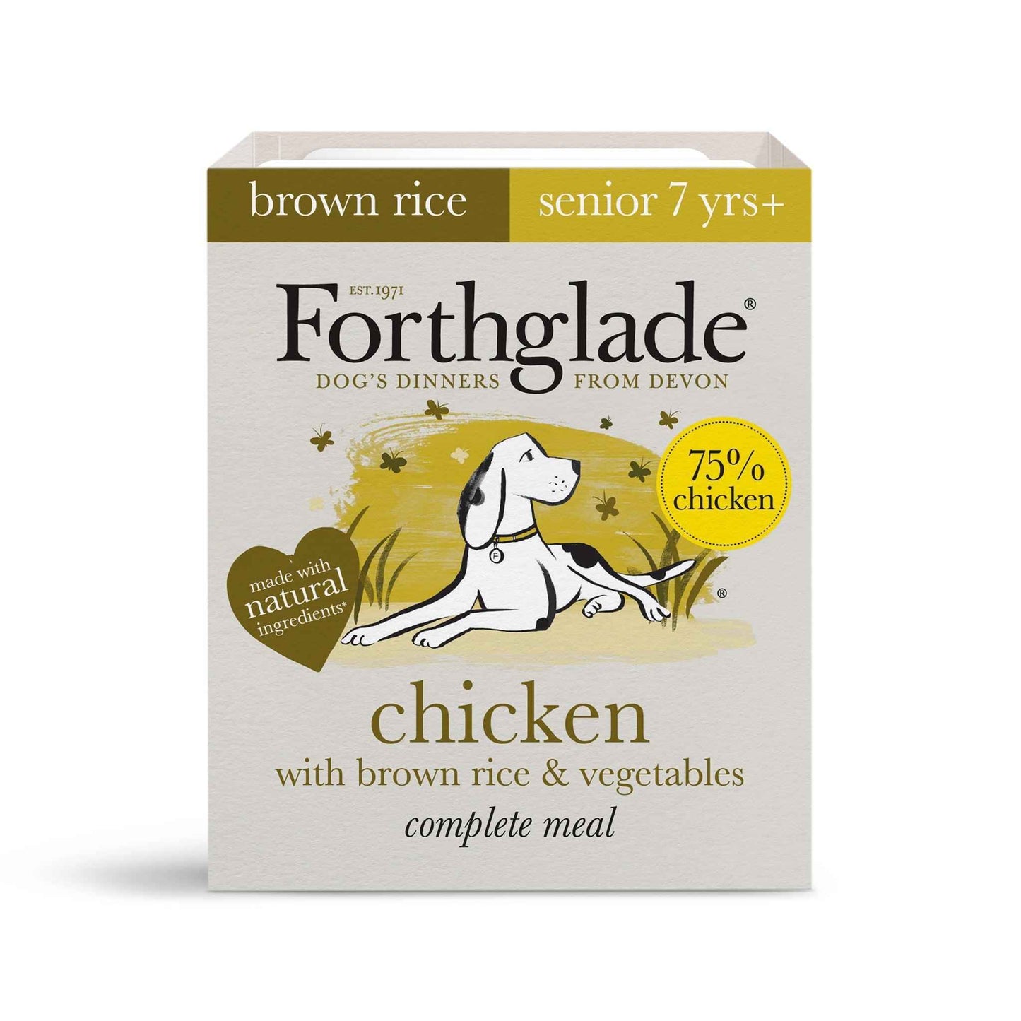 Forthglade Senior Complete Chicken with Brown Rice & Veg Trays 18 x 395g
