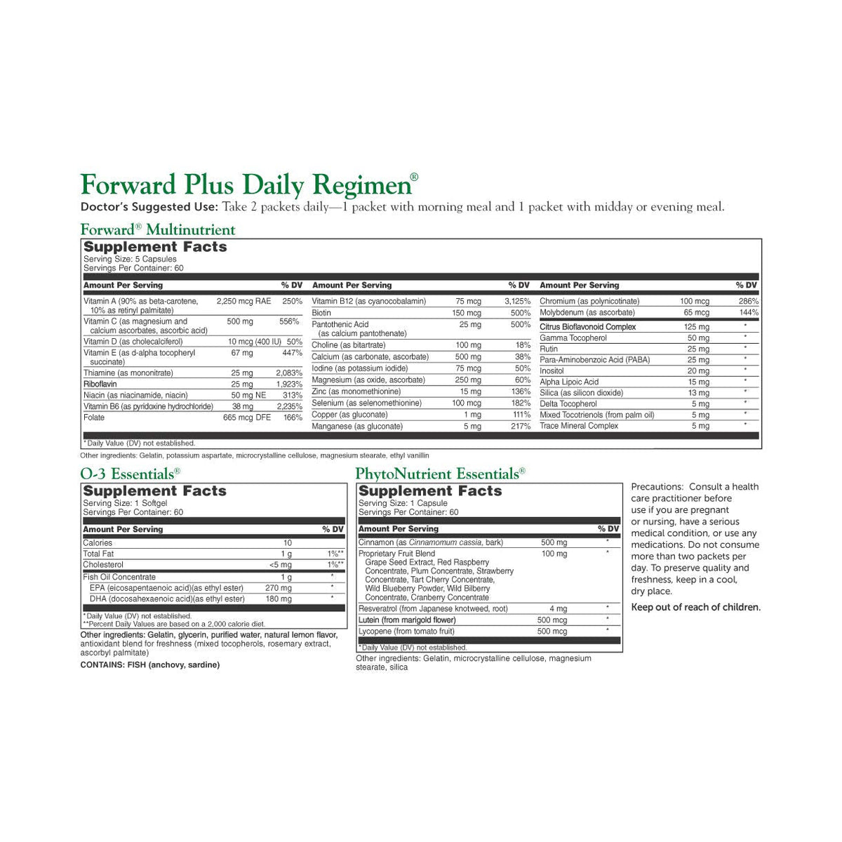 Dr. Whitaker's Forward Plus Daily Regimen – Comprehensive Multivitamin (60 Packets, 30-Day Supply)