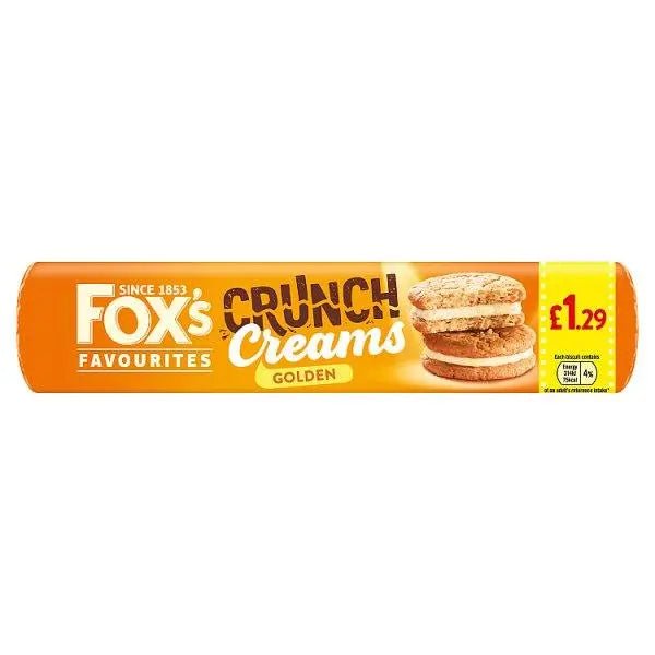 Fox's Favourites Crunch Creams Golden 200g (Case of 12)