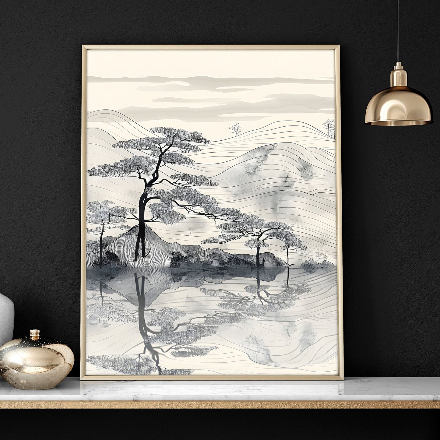 Framed Posters For Living Room | Set of 3 wall art prints