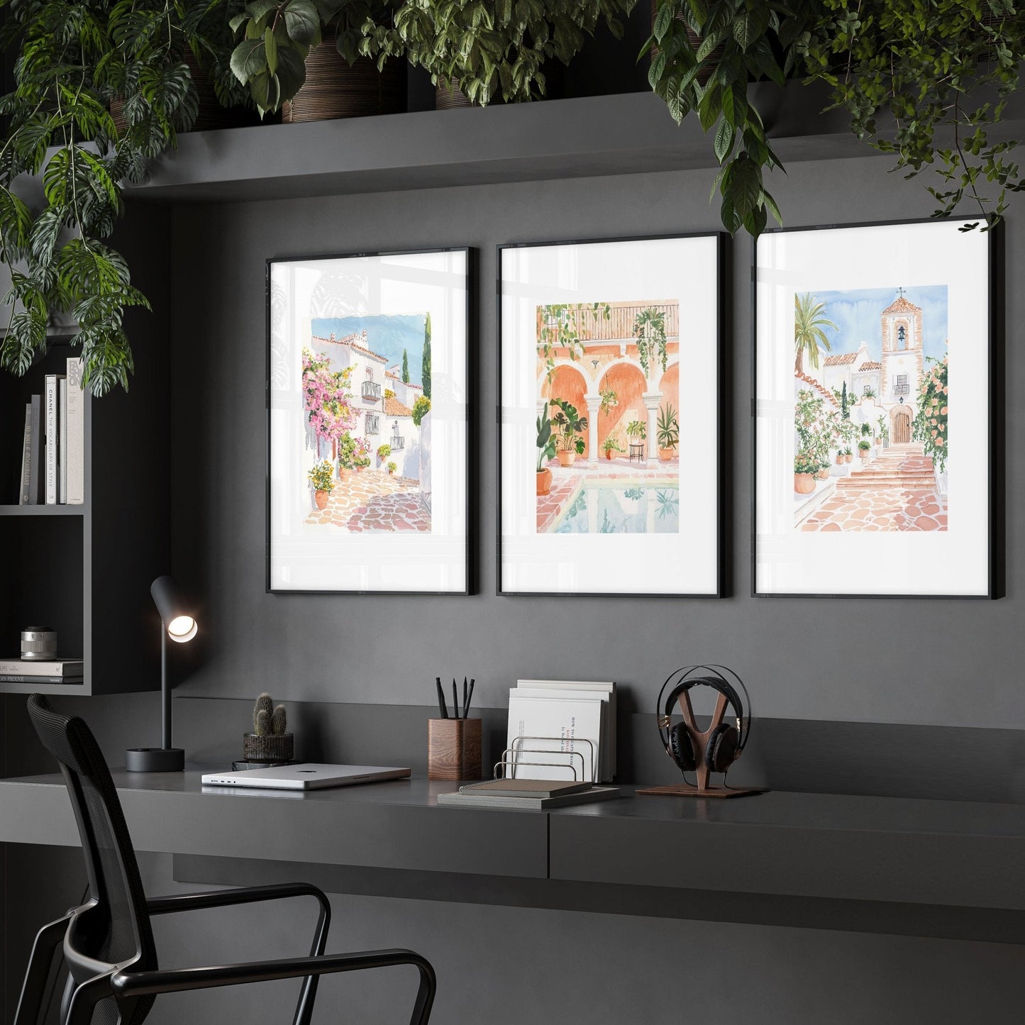 Framed Printed Artwork | Set of 3 Beach Decor Wall art Prints