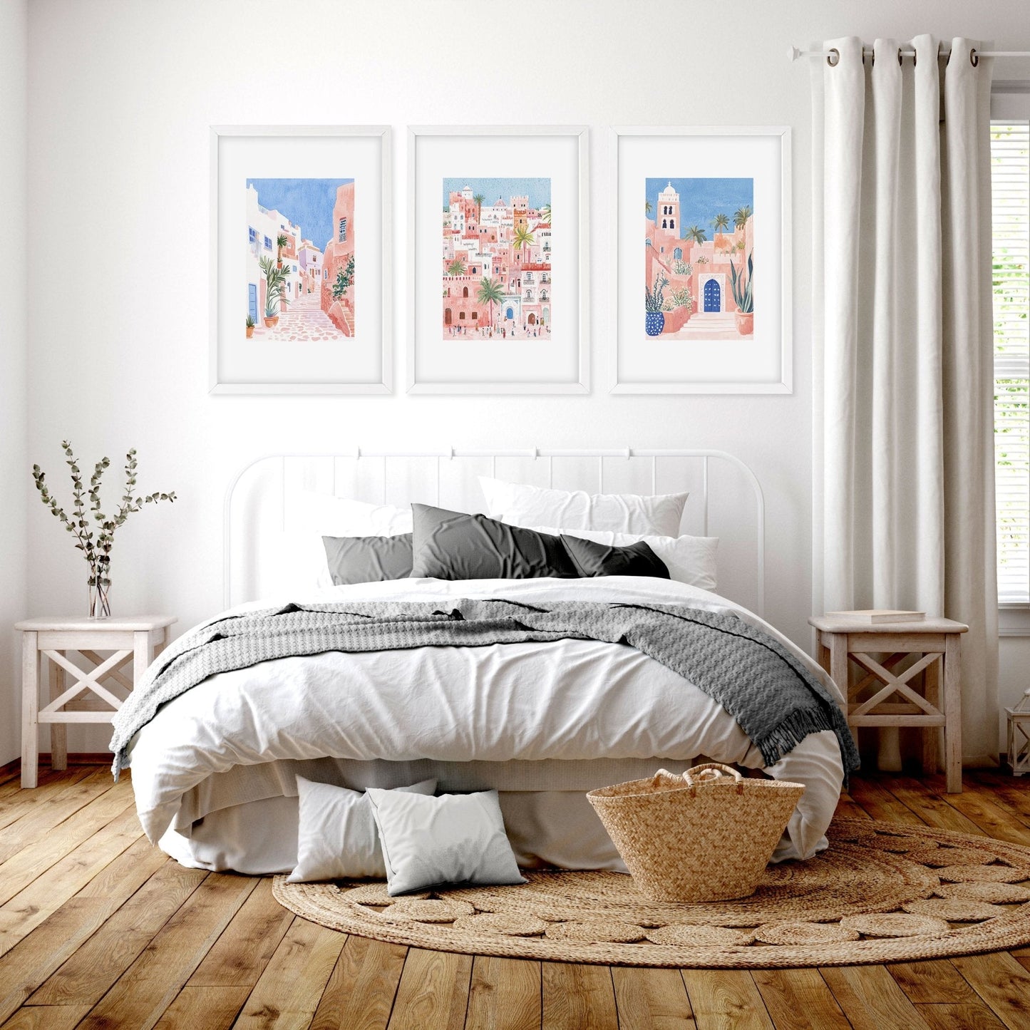 Framed Prints Art | Set of 3 Beach Decor Wall art Prints