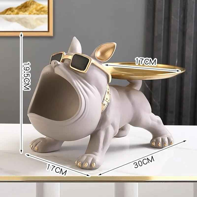 French Bulldog Resin Butler