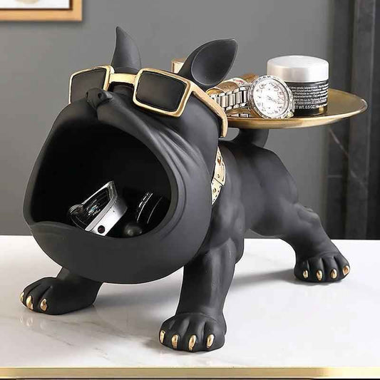 French Bulldog Resin Butler