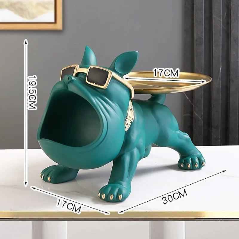 French Bulldog Resin Butler