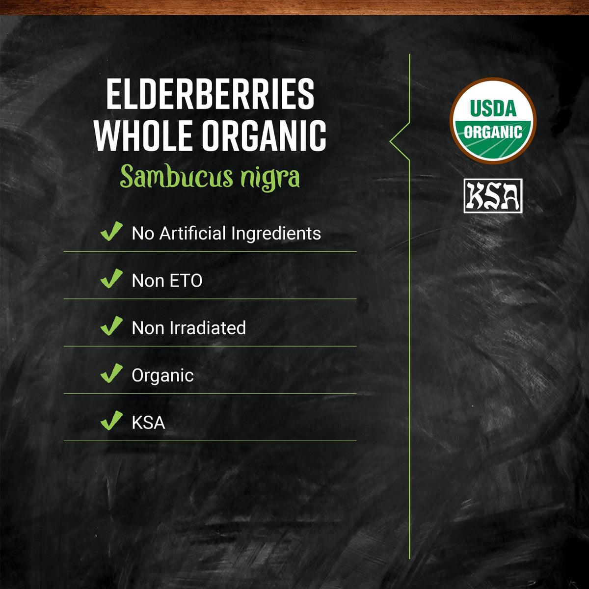 Frontier Co-op Organic Dried Elderberries, European Whole — Non-GMO, Kosher, 16 oz (Pack of 2)