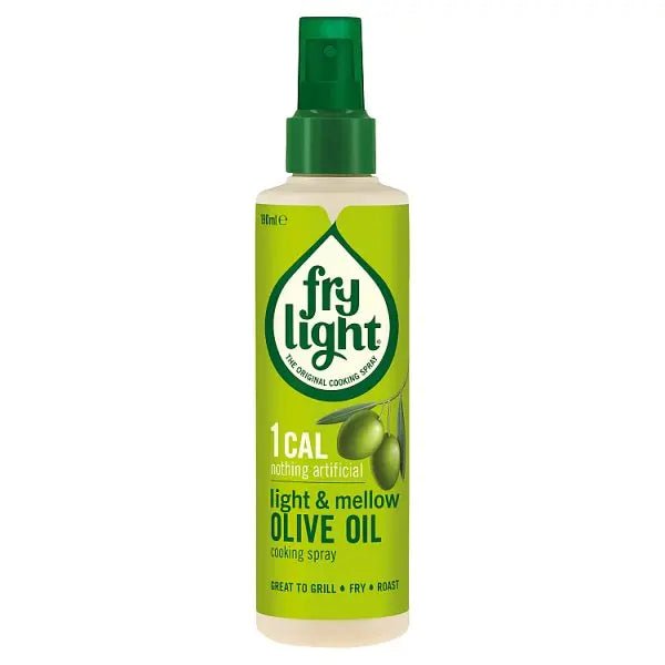 Frylight 1 Cal Light & Mellow Olive Oil Cooking Spray 190ml (Case of 6)