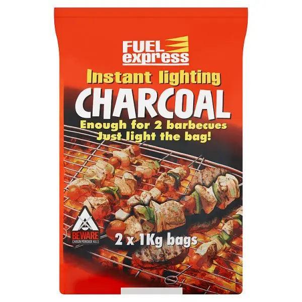 Fuel Express Instant Lighting Charcoal 2 x 1kg (2kg)