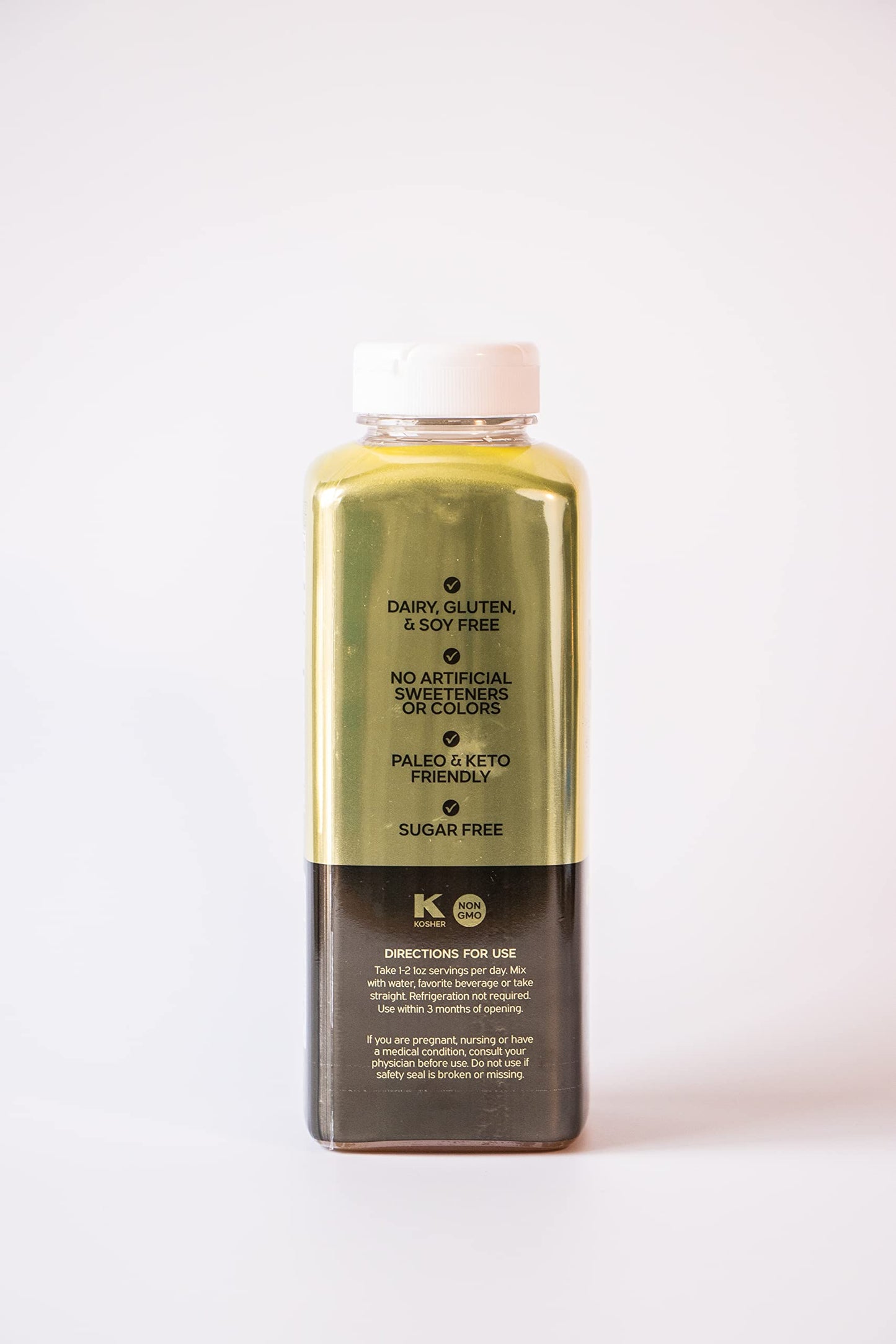 FULL BODY IMPACT Liquid Collagen Protein – Gold Edition Apple, 16,000mg (16g) – 15oz Bottle