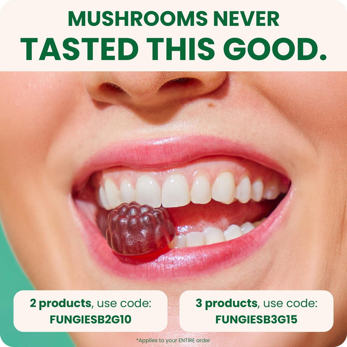 Fungies Cordyceps Mushroom Gummies, Mango & Pineapple Flavor - 60 Servings | Energy & Endurance (Caffeine-Free)