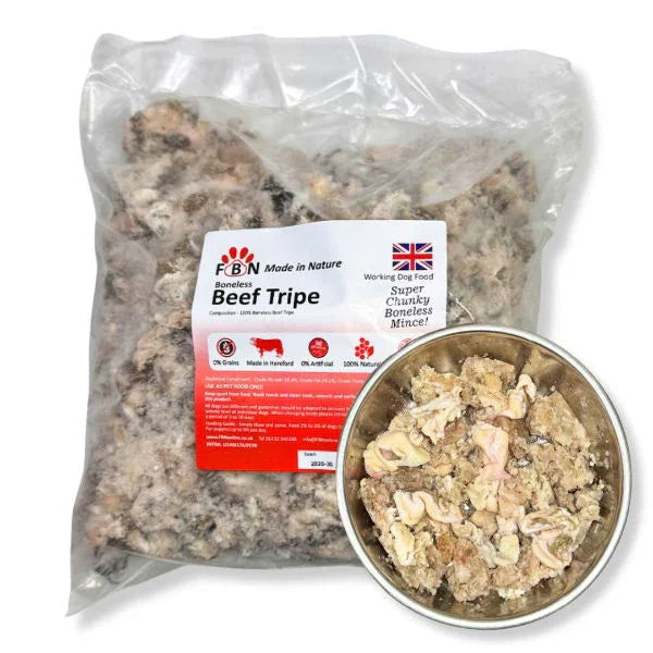 Fur Baby Nutrition Beef & Tripe Frozen Dog Food 1kg