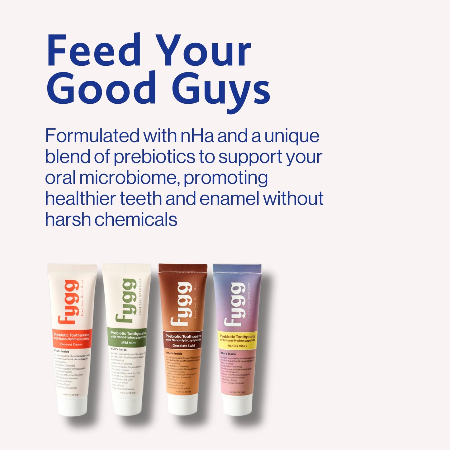 Fygg Fluoride-Free Toothpaste with Prebioitics – Coconut Cream Flavor (4oz) | Nano-Hydroxyapatite Remineralizing for Sensitive Teeth, Whitening & Enamel Repair