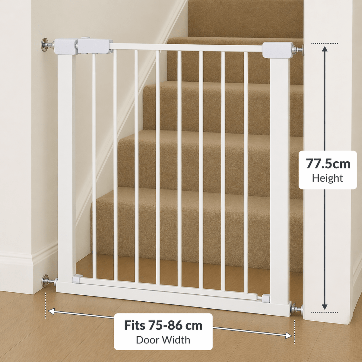 FYLO Baby Safety Stair Gate Pressure Fit 75-86cm