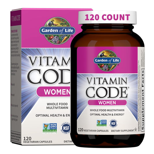 Vitamin Code Women Multivitamin by Garden of Life - Whole Food Women's Multi, 120 Veg Caps