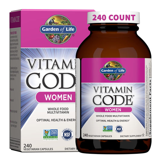 Garden of Life Vitamin Code Women Multivitamin – Whole Food Women’s Multi, 240 Veg Capsules