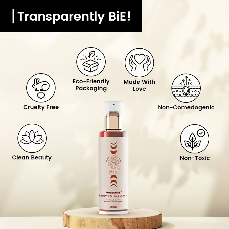 BiE Vin Rouge Renewing Face Wash With Vitamin E & Resveratrol