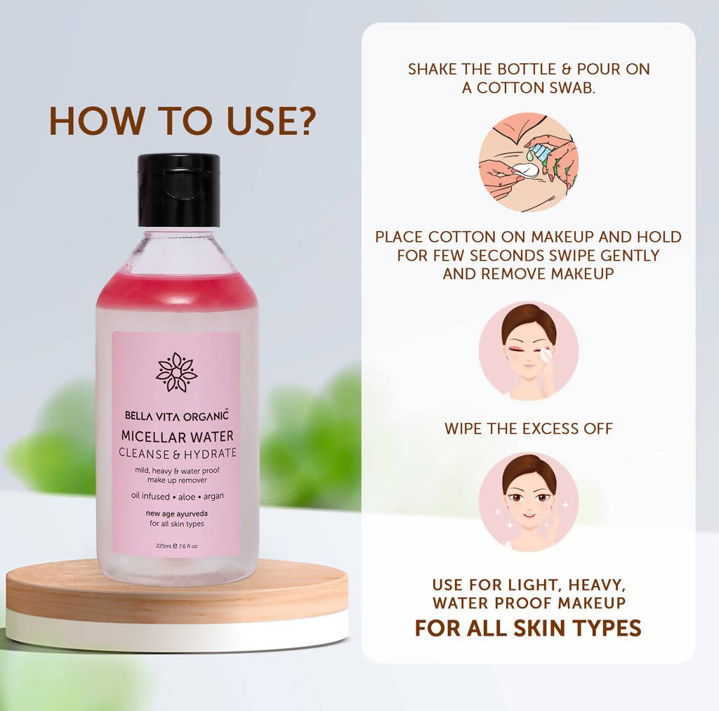 Bella Vita Organic Micellar Water Cleanse & Hydrate