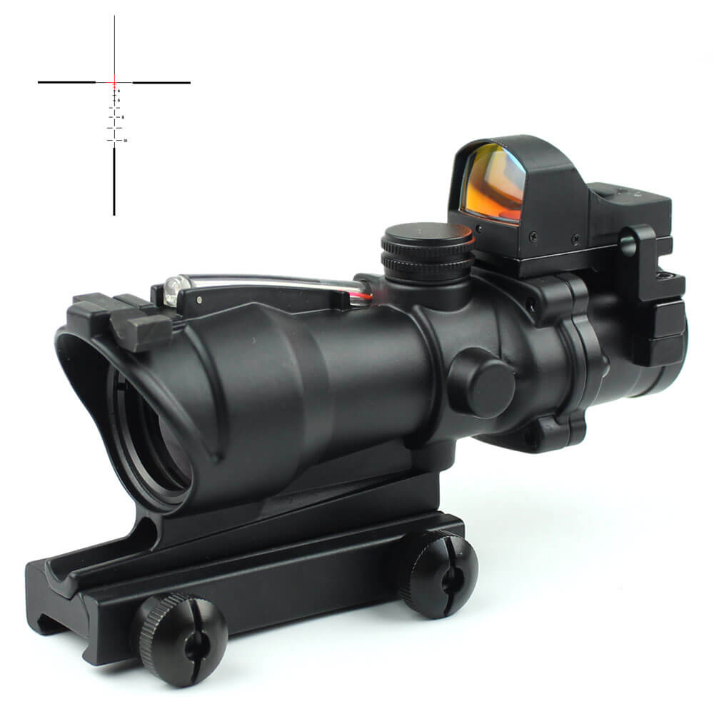 GHT 4x32 ACOG Sight With Fibre Illuminated Red Dot Sight