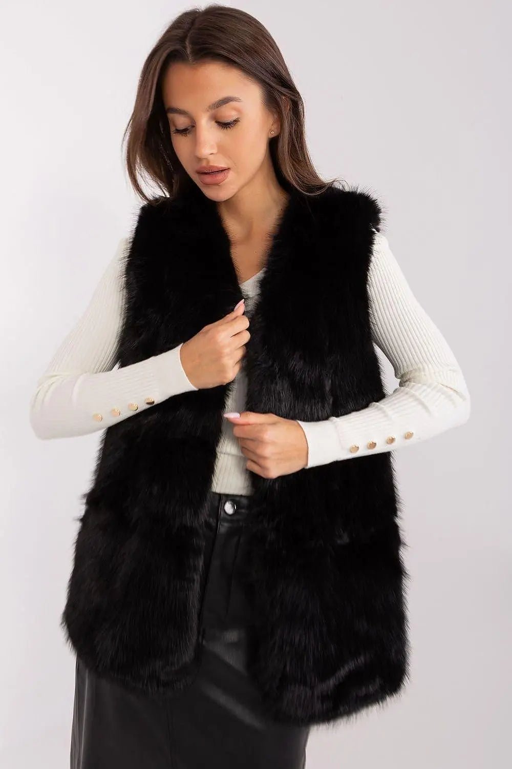 Gilet model AT fur vest