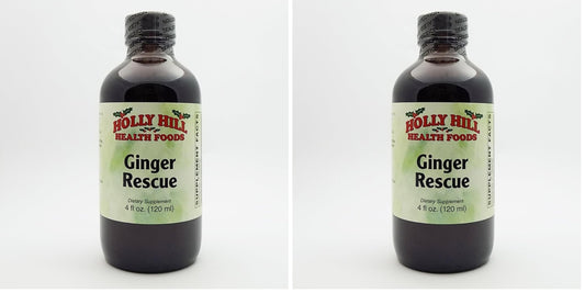 Holly Hill Health Foods Ginger Rescue Syrup – 4oz (Pack of 2)