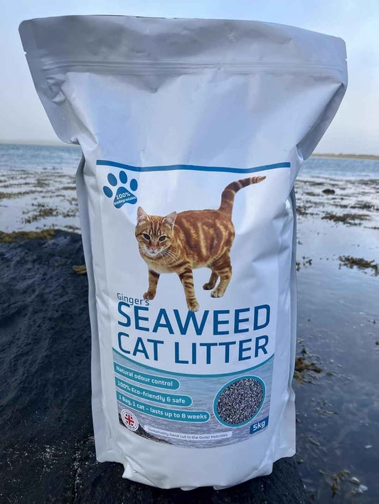 Ginger's Seaweed Cat Litter, Natural Odour Control, Dust free 5kg