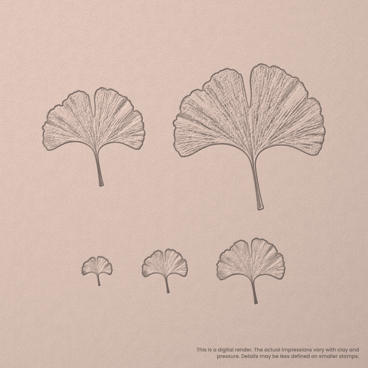 Ginko Leaf Stamps - Photo Textured