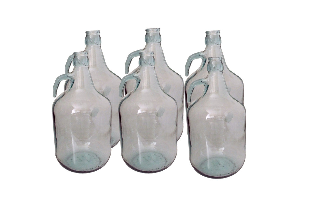 Glass Demijohn 5L 6 Pack Plain DIY Tool Accessory Home and Garden Use