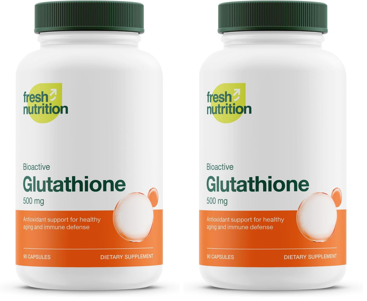 Glutathione Reduced Capsule | DNA Verified, Strongest Potency, Vegan & Non-GMO (Pack of 2)