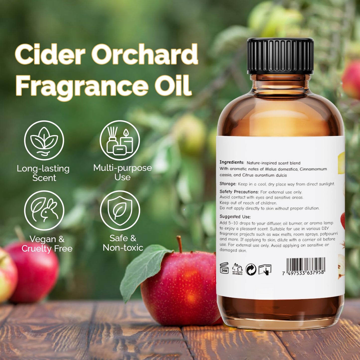GM Gumili Cider Orchard Fragrance Oil 2 Oz - Apple Cider Scent