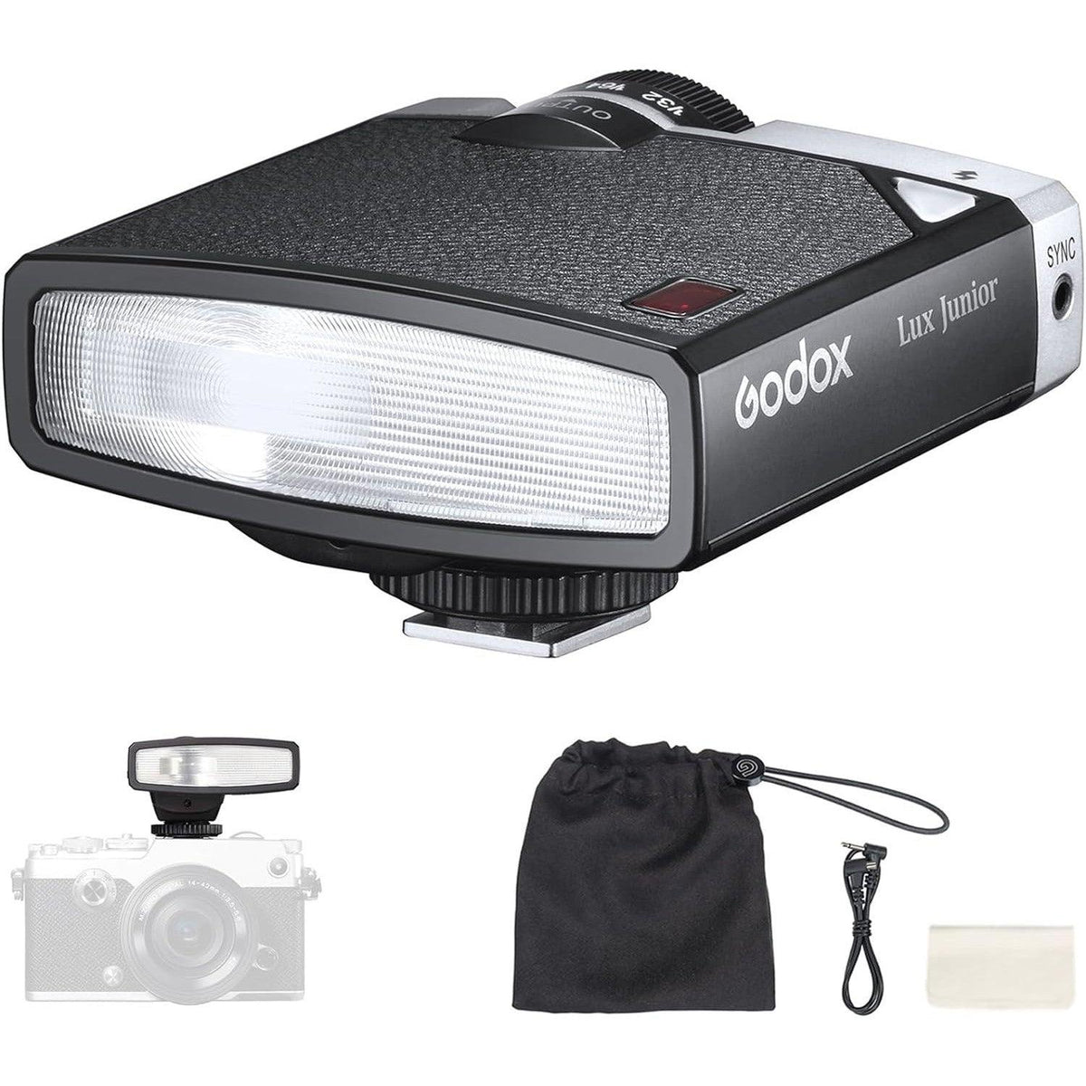 Godox Lux Junior Retro Camera Flash 6000K±200K Compatible Canon Nikon