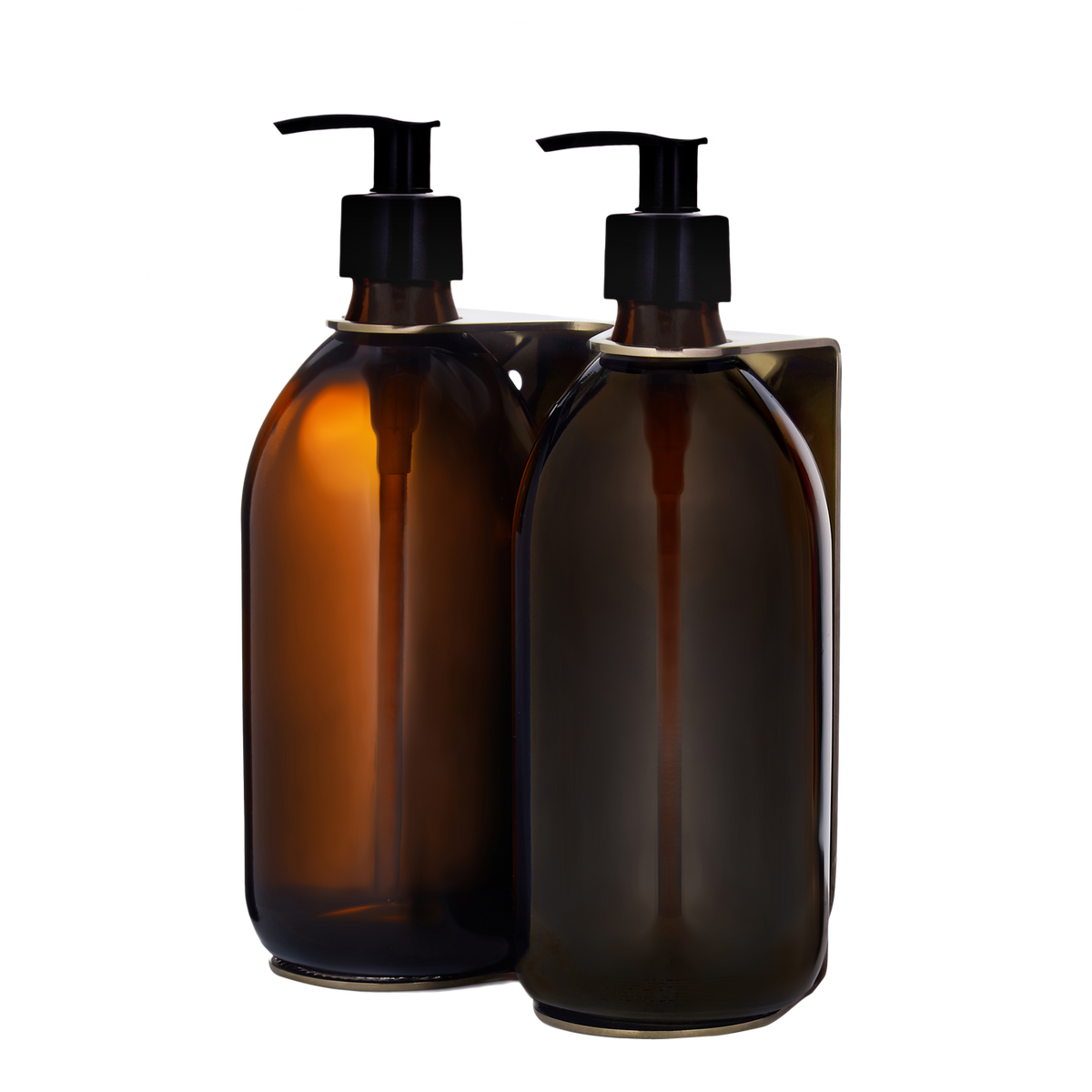 Gold Double Wall Mounted Soap Dispenser