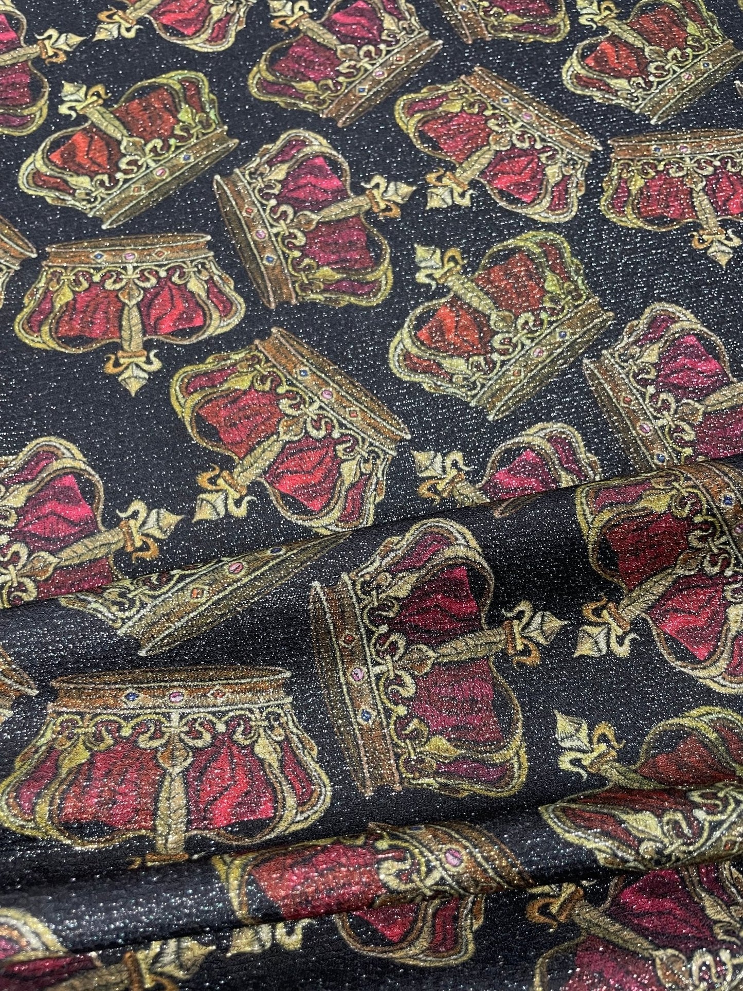 Golden Crown Fabric by Metre