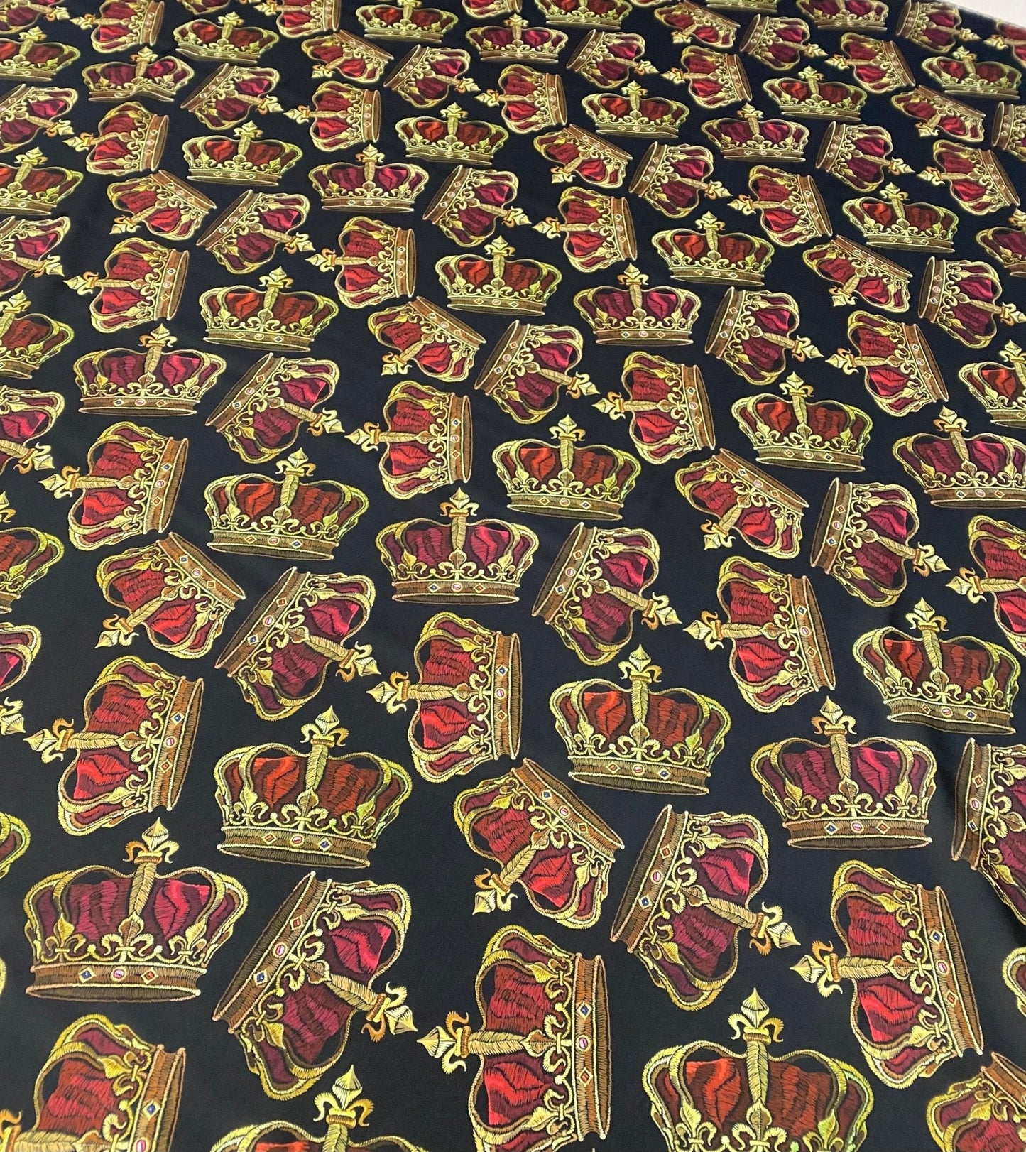 Golden Crown Fabric by Metre