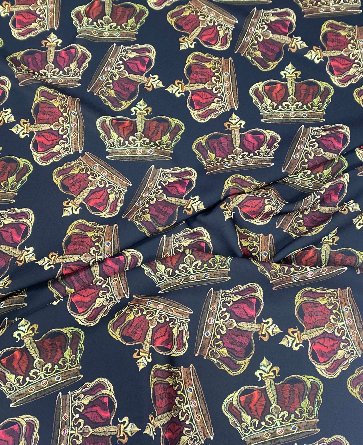 Golden Crown Fabric by Metre