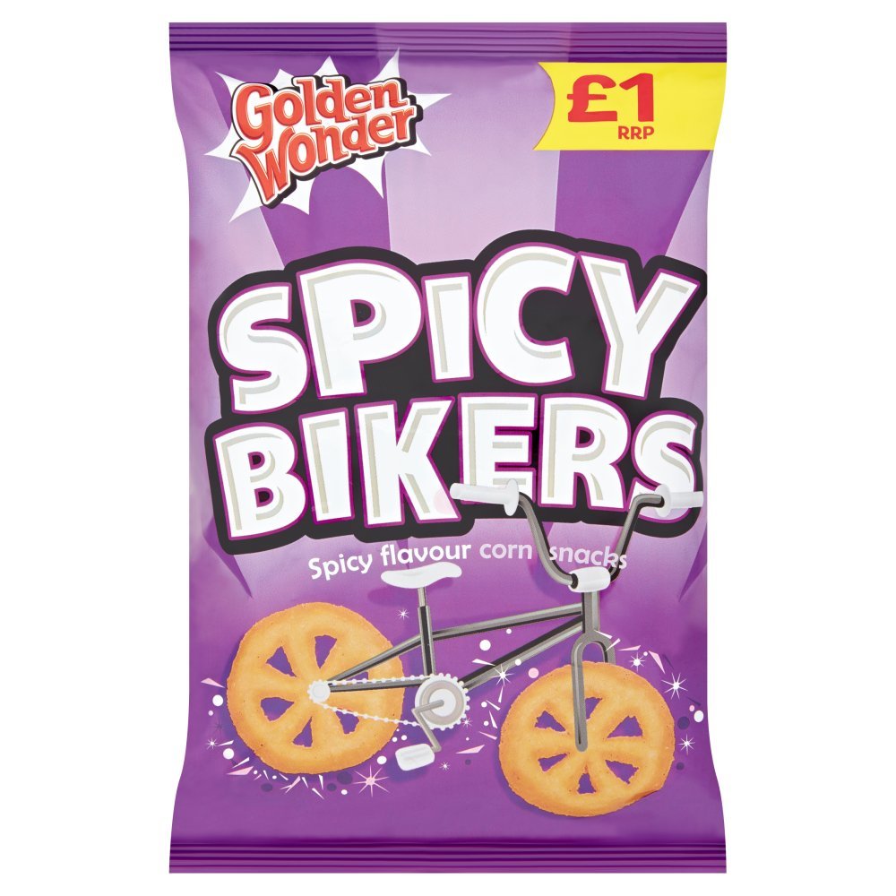 Golden Wonder Spicy Bikers Spicy Flavour Corn Snacks 50g (Box of 18)