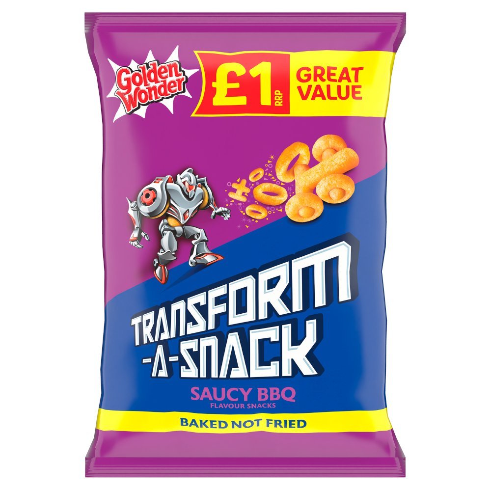 Golden Wonder Transform-A-Snack Saucy BBQ Flavour Snacks 56g (Box of 18)