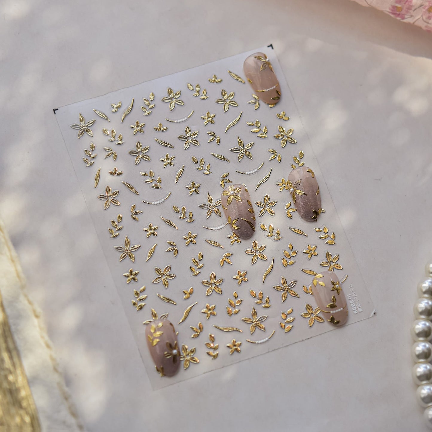 Hello Claws | Gold Blossom Nail Deco Sticker