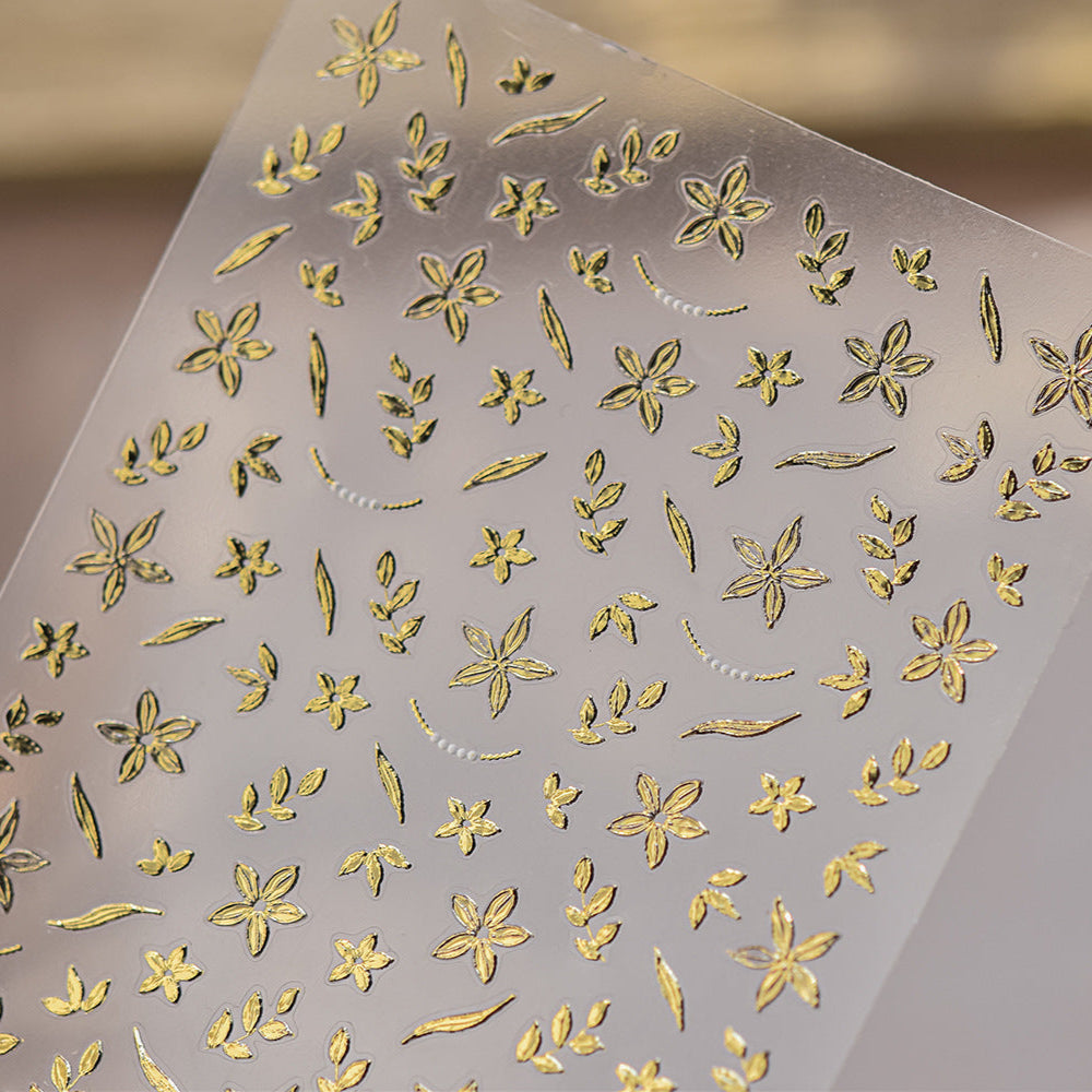 Hello Claws | Gold Blossom Nail Deco Sticker