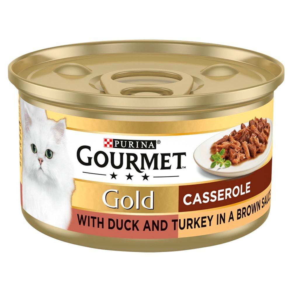 Gourmet Gold Casserole with Duck and Turkey in Brown Sauce Tins 85g - Case of 12