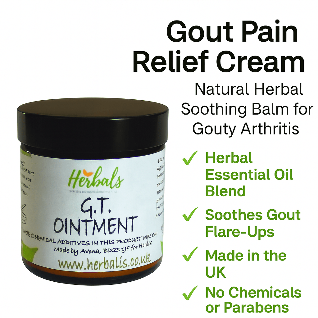 Gout Relief Cream Natural Herbal Balm – Arthritis Pain Ointment UK Handmade