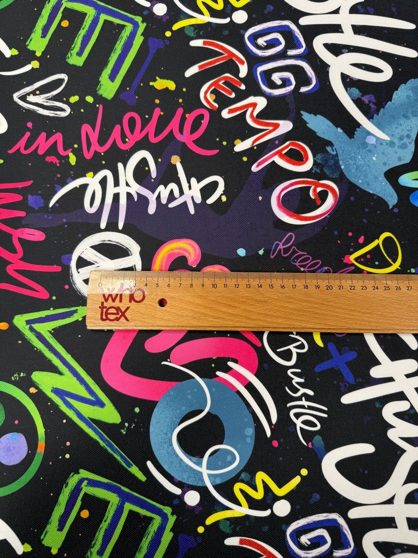 Graffiti Street Art Fabric – Multiple Fabric Options, Sold by Metre