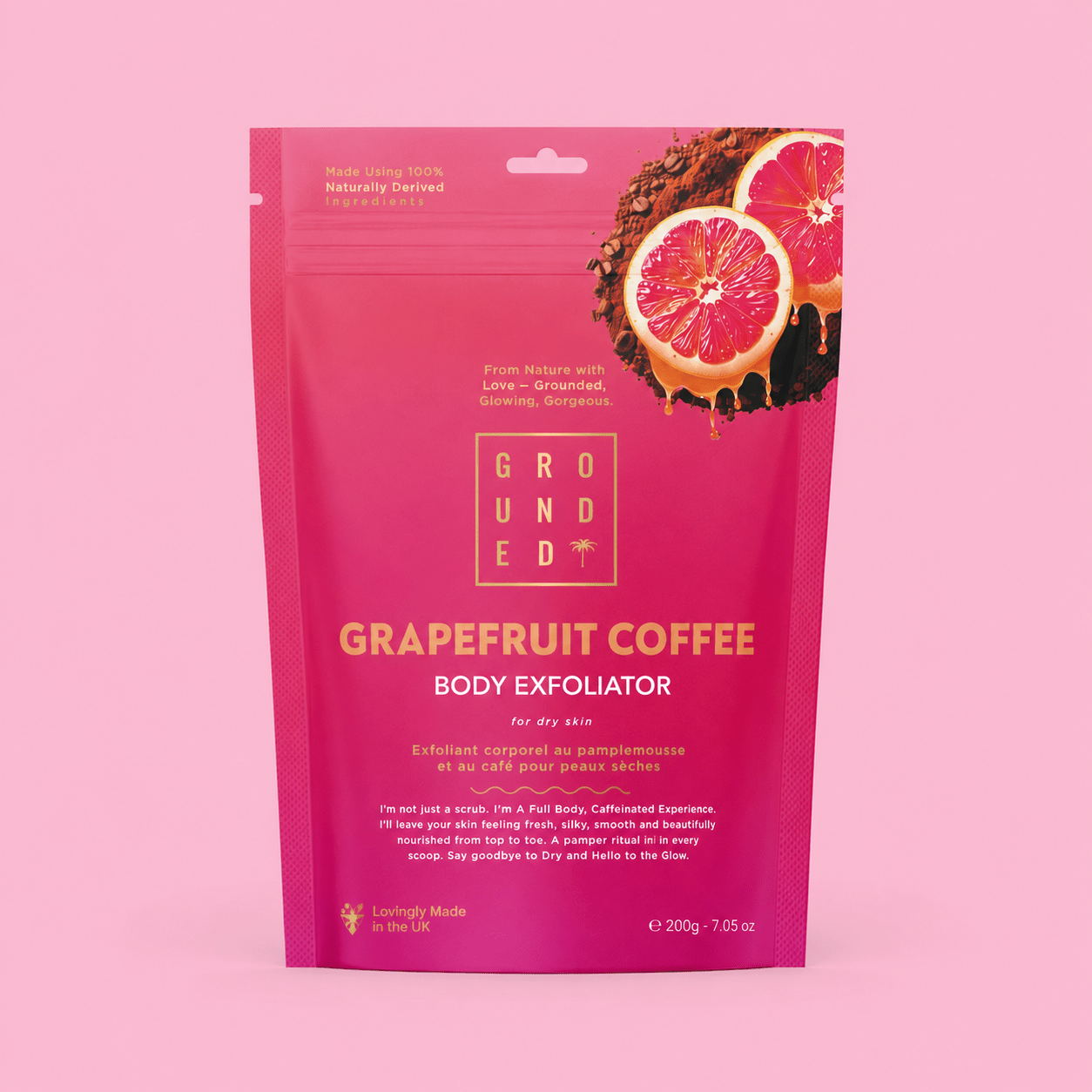 Grapefruit Coffee Full Body Scrub - For Dry Skin