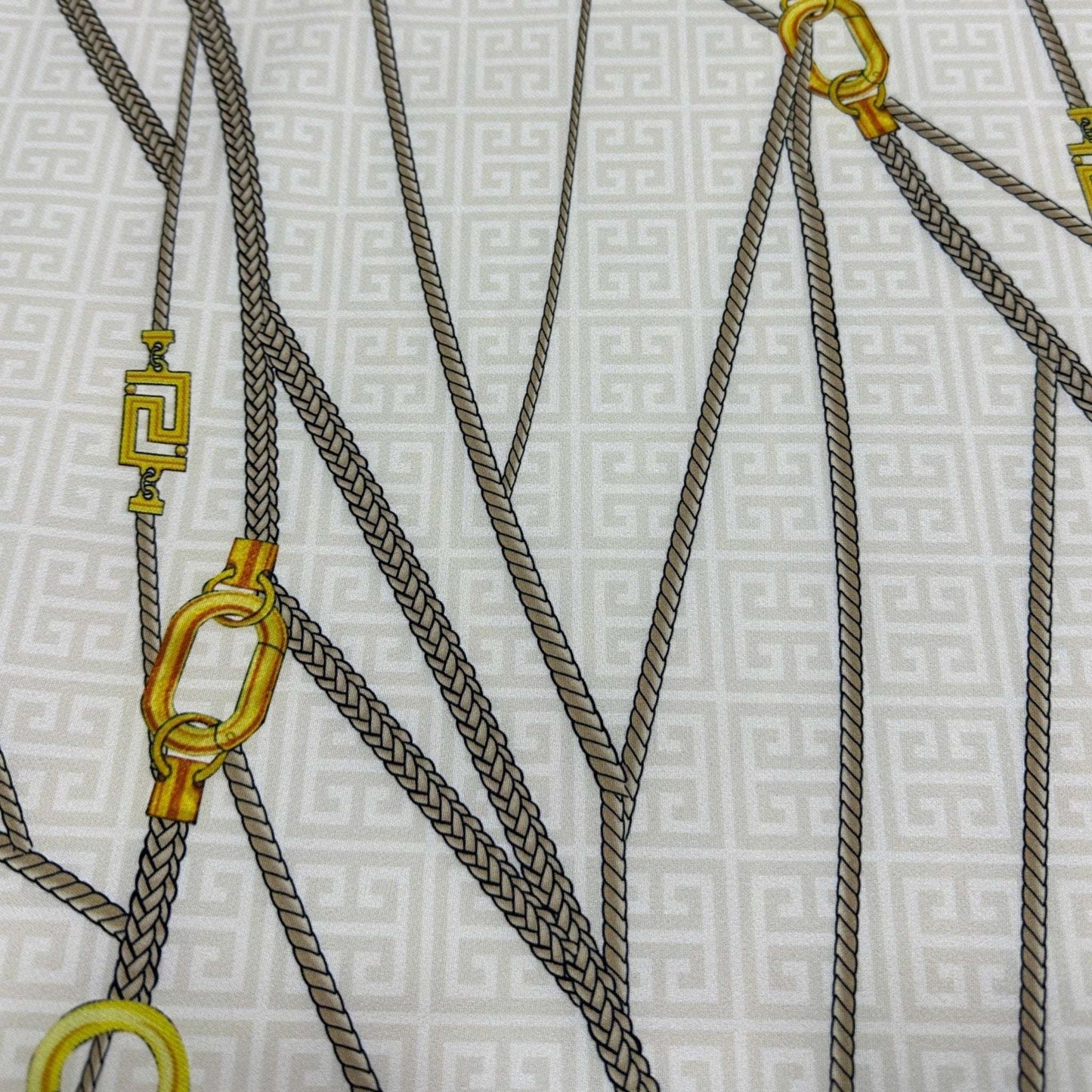Greek Key Pattern Fabric by Metre