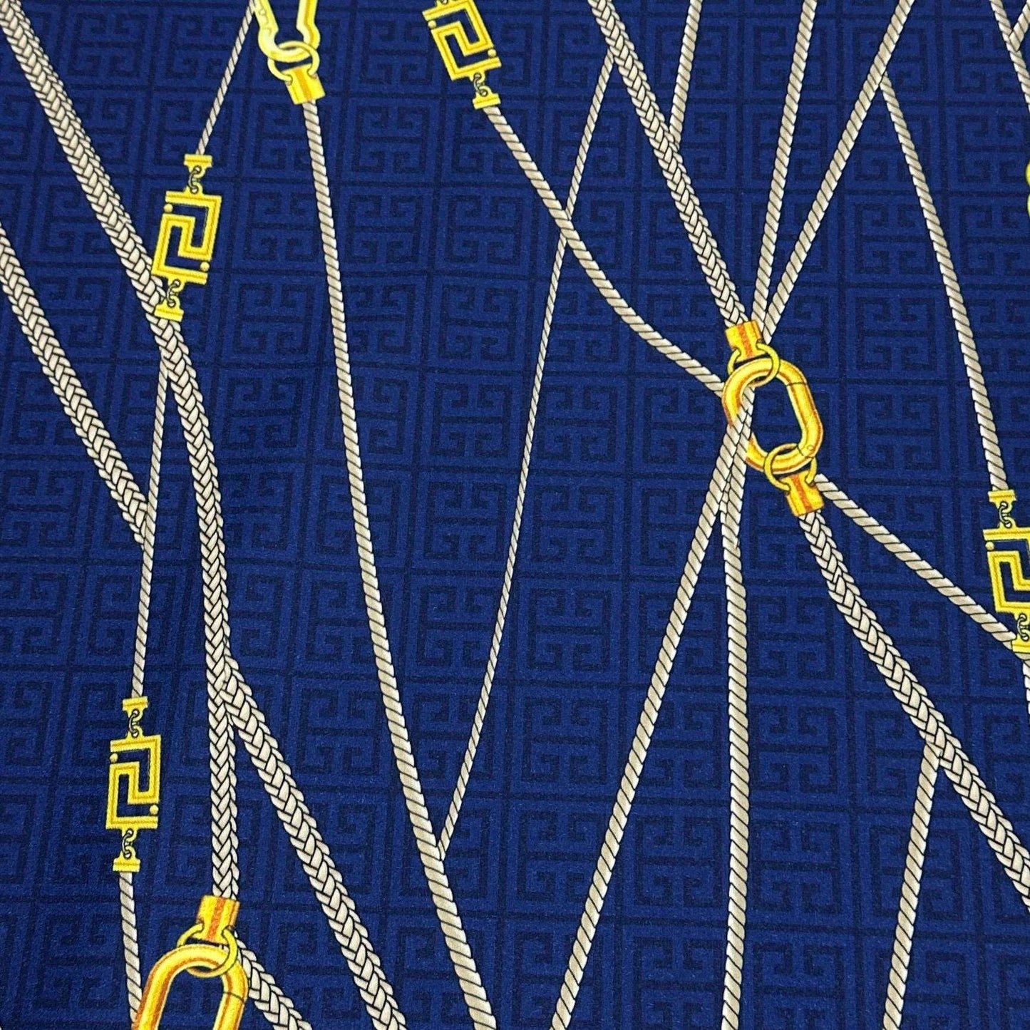 Greek Key Pattern Fabric by Metre