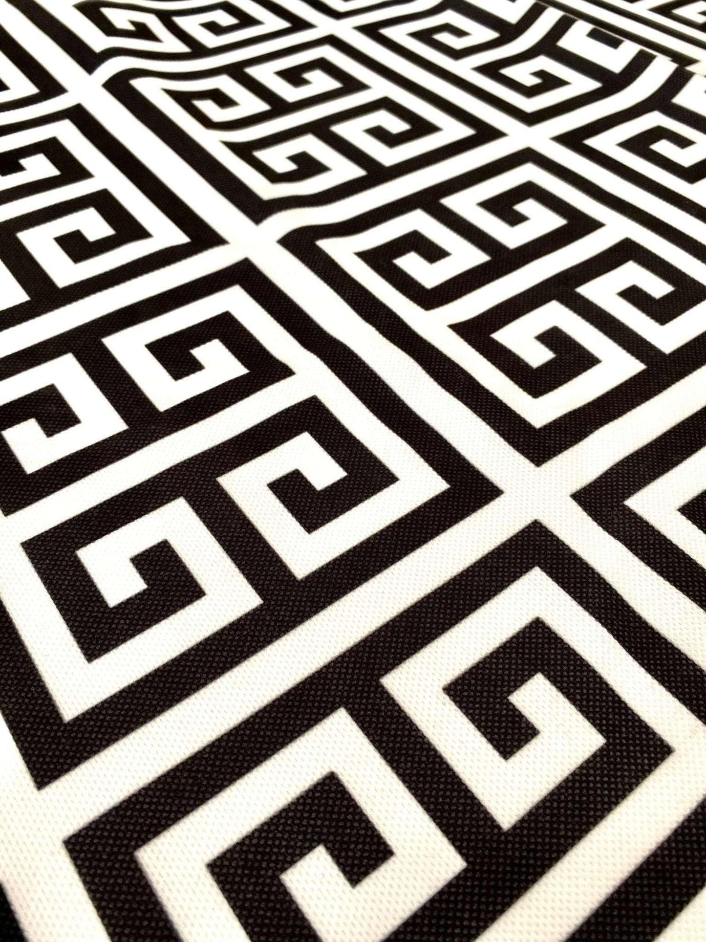 Greek Key Print Fabric Sold by Metre